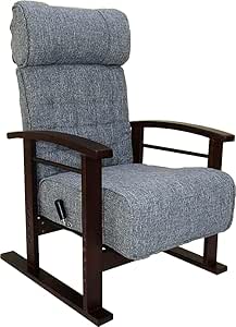Simple natural wood armrests, extendable headrest, height adjustable, infinitely reclining, pocket coil high chair