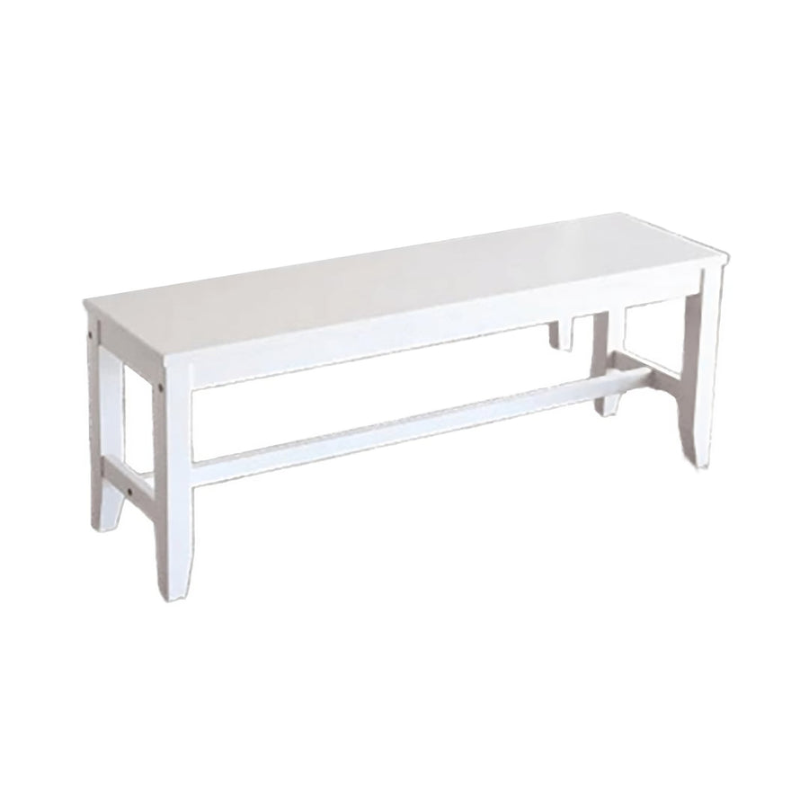 Simple natural wood living bench