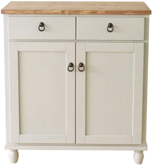 French country pine solid wood cabinet with natural oil finish
