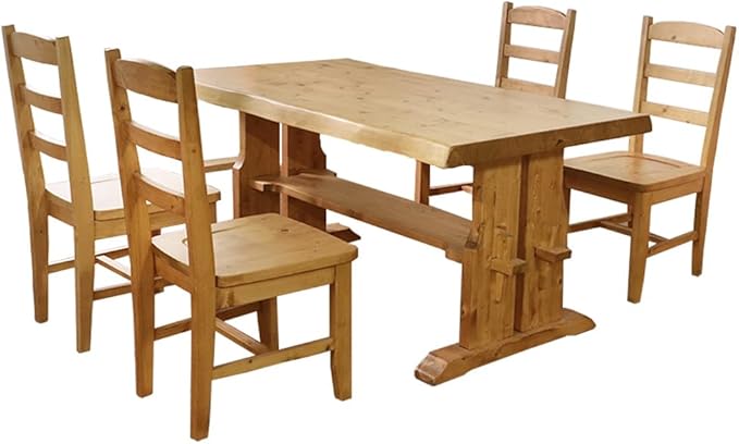 Country solid wood dining set