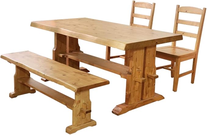 Country solid wood dining set