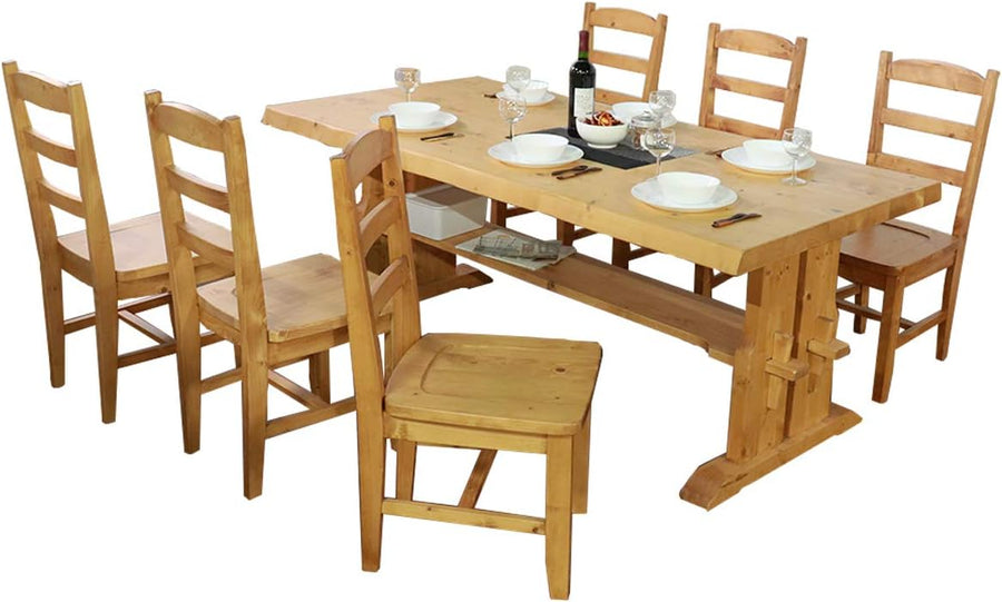 Country solid wood dining set