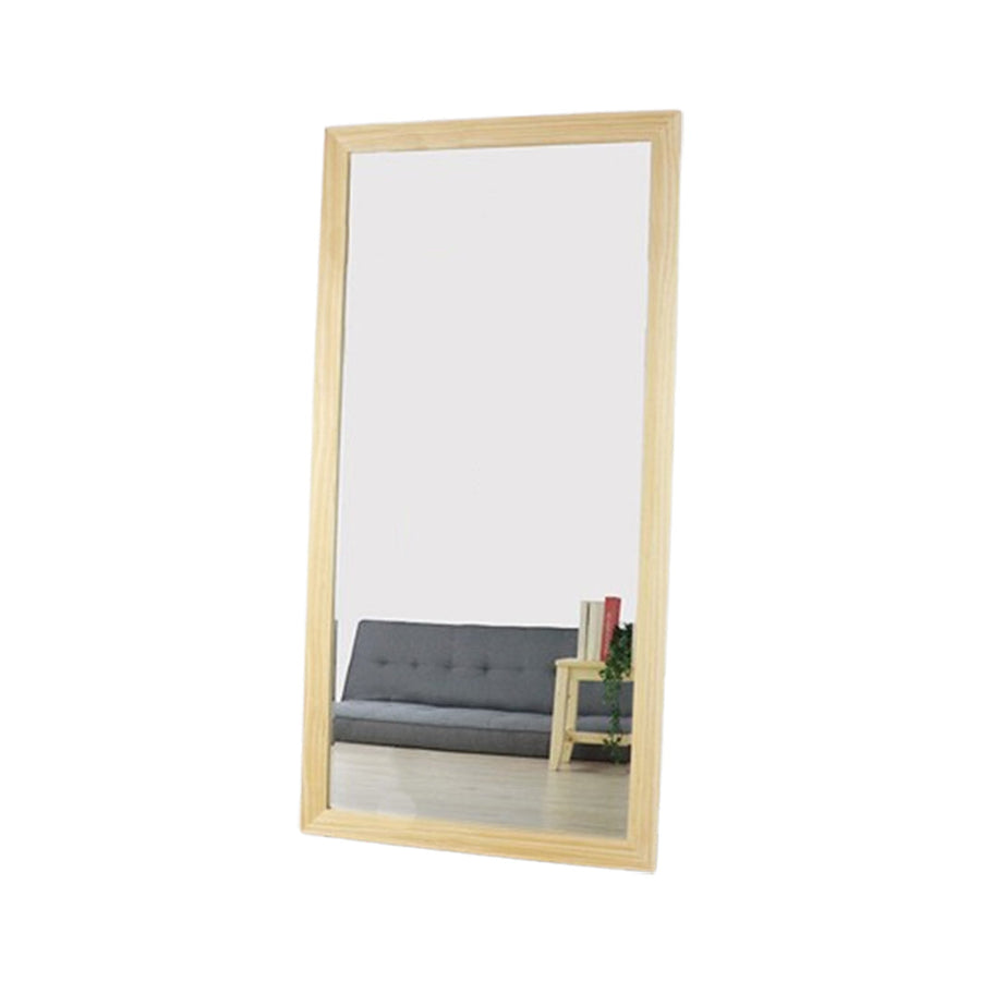 Nordic natural wood large size mirror