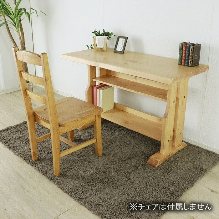 Country solid wood 120cm wide living room desk