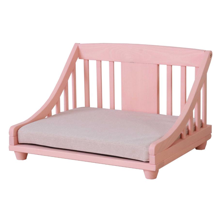 Nordic pine wood natural oil painted slatted pet bed