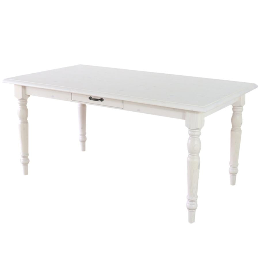 Country pine solid wood 150cm wide dining table