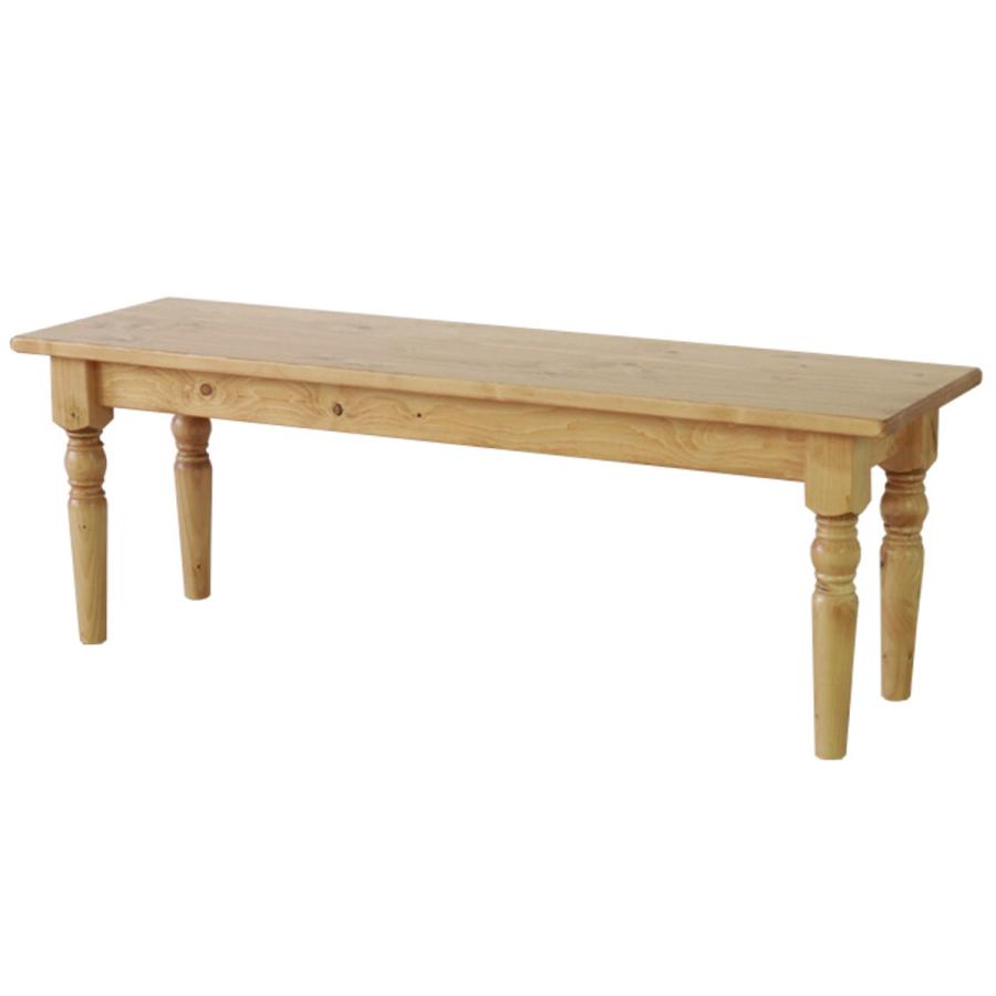 Country pine solid wood dining bench