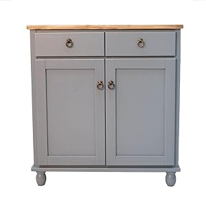 French country pine solid wood cabinet with natural oil finish