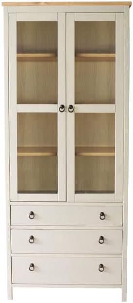 French country pine solid wood cupboard with natural oil coating