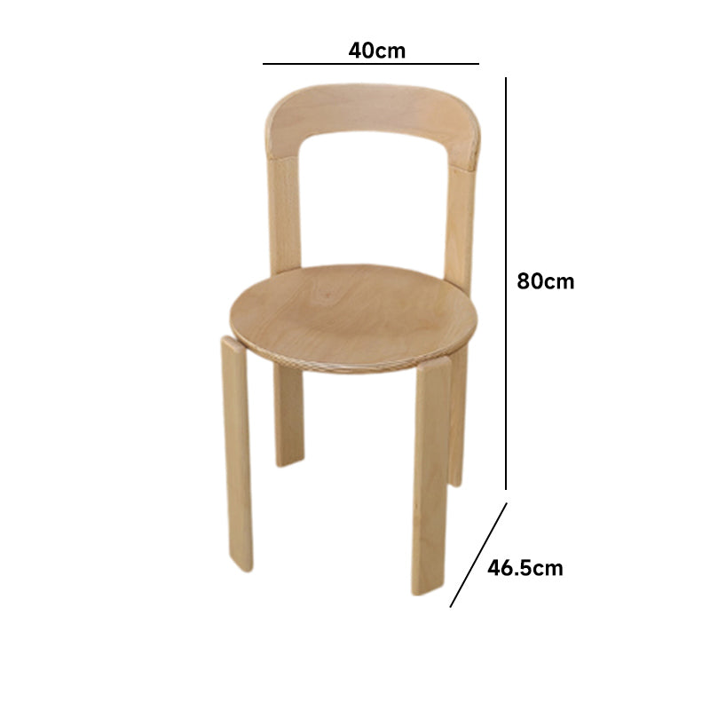Wooden stacking chair