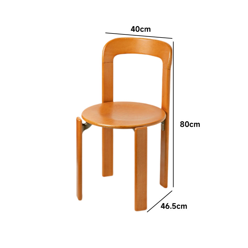 Wooden stacking chair