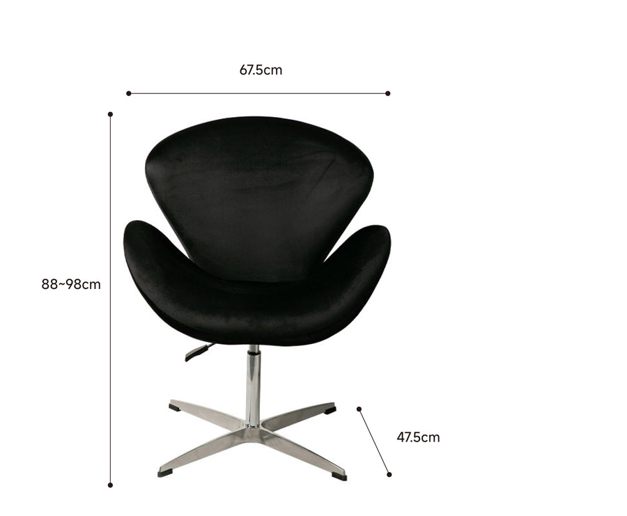 Height adjustable swivel chair