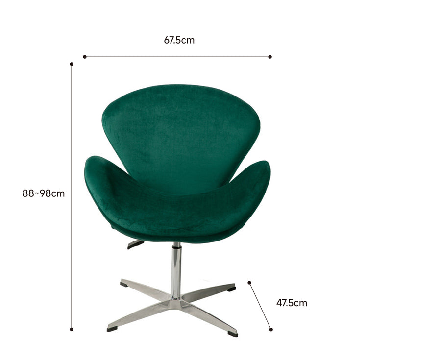 Height adjustable swivel chair