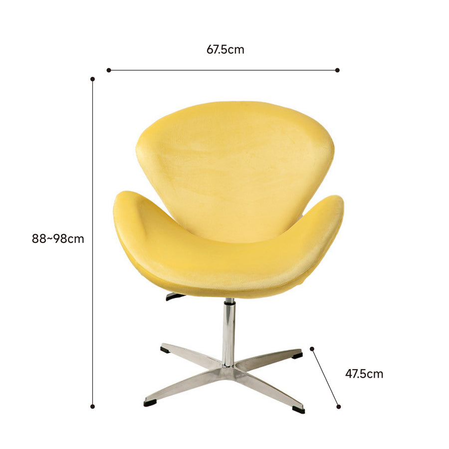 Height adjustable swivel chair