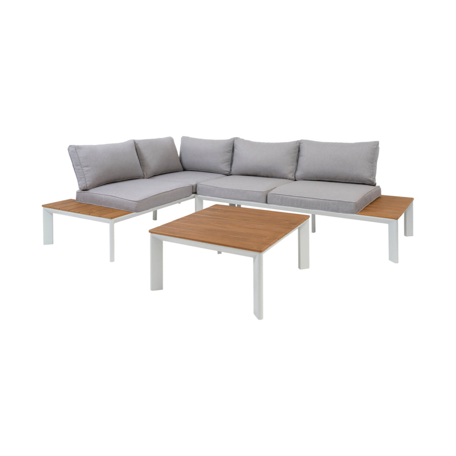 ガーデンソファ＆テーブルセット ホワイト