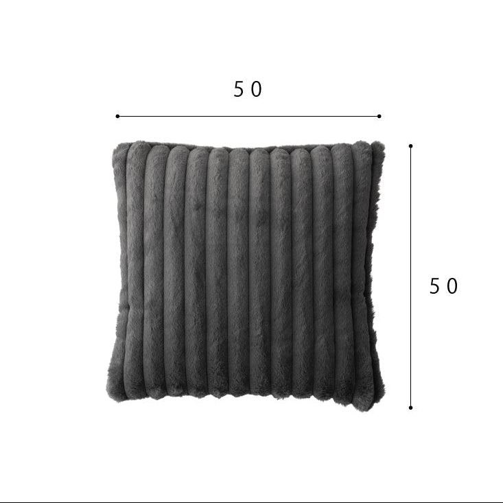 NERUS ふわとろストライプクッション 50cm