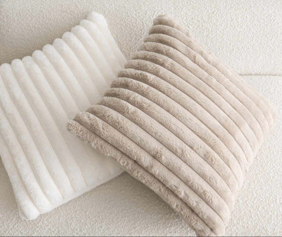 NERUS ふわとろストライプクッション 50cm