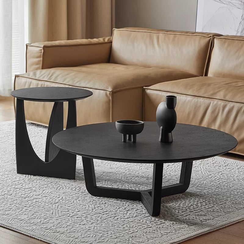 White ash wood natural wood design low table