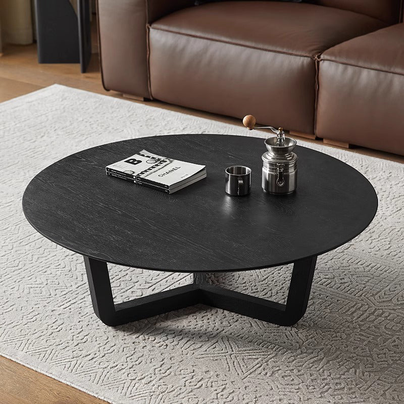 White ash wood natural wood design low table