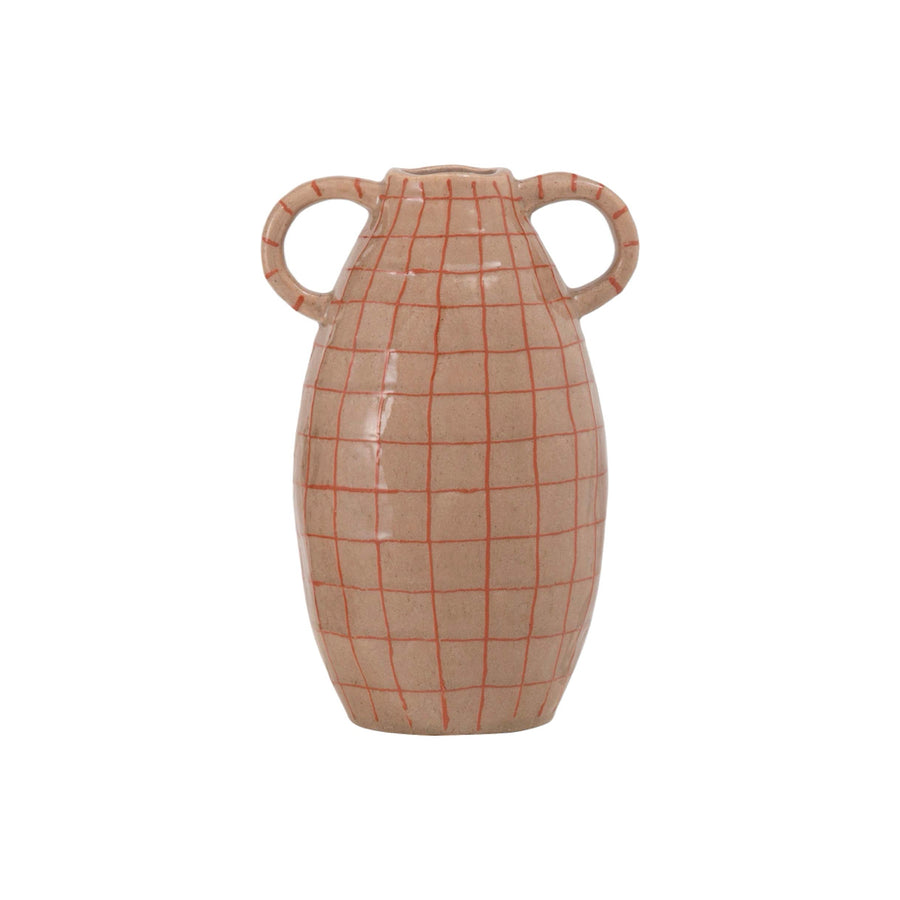 フラワーベース ブラウン