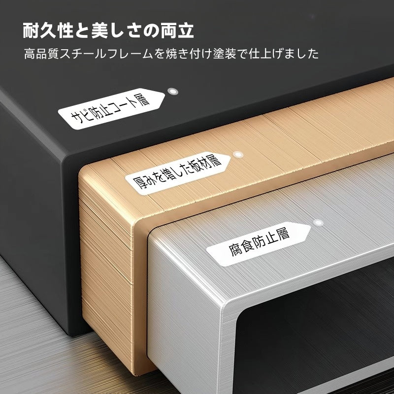 セラミック天板スチールサイドワゴン