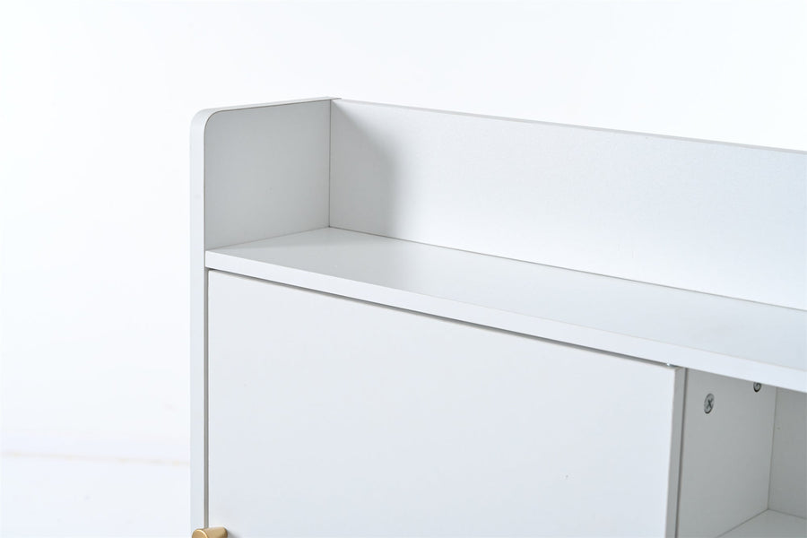 Vanity desk dresser with stool