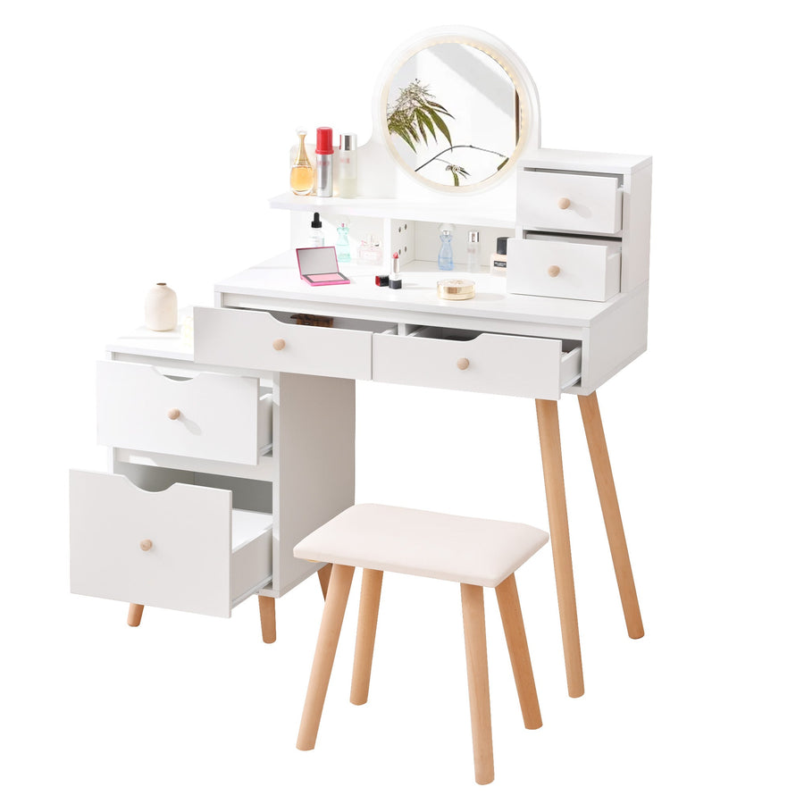 Multi-functional table dresser with LED light