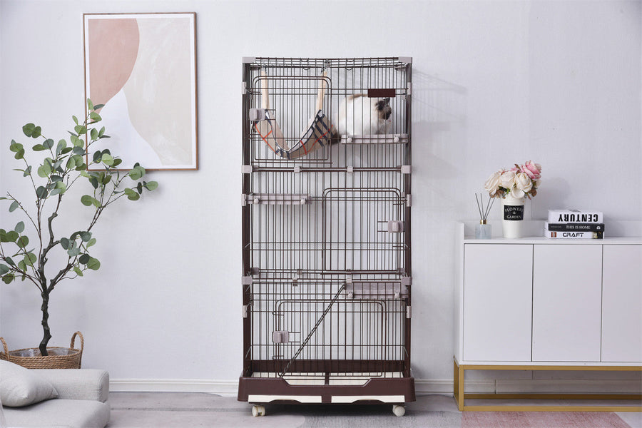 3-tier cat cage with casters