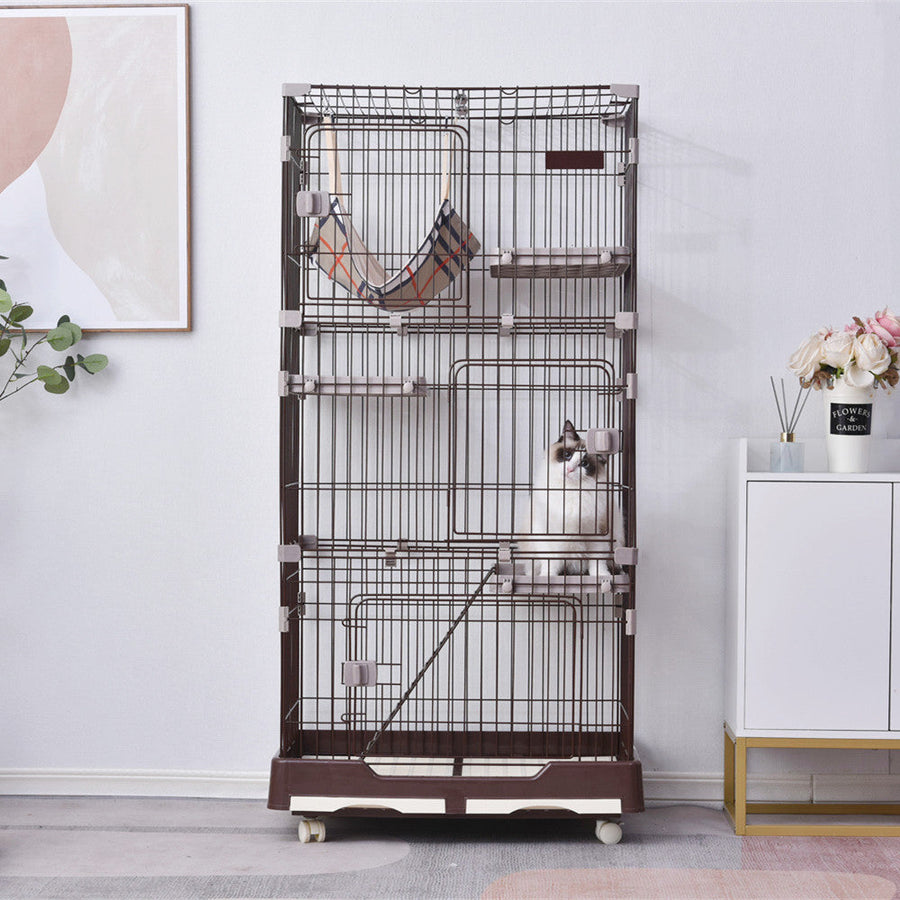 3-tier cat cage with casters