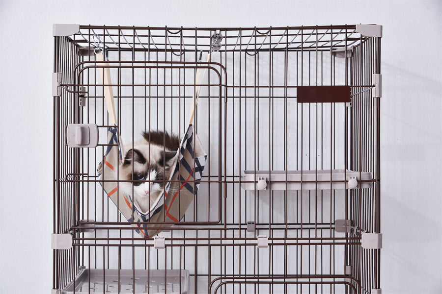 3-tier cat cage with casters