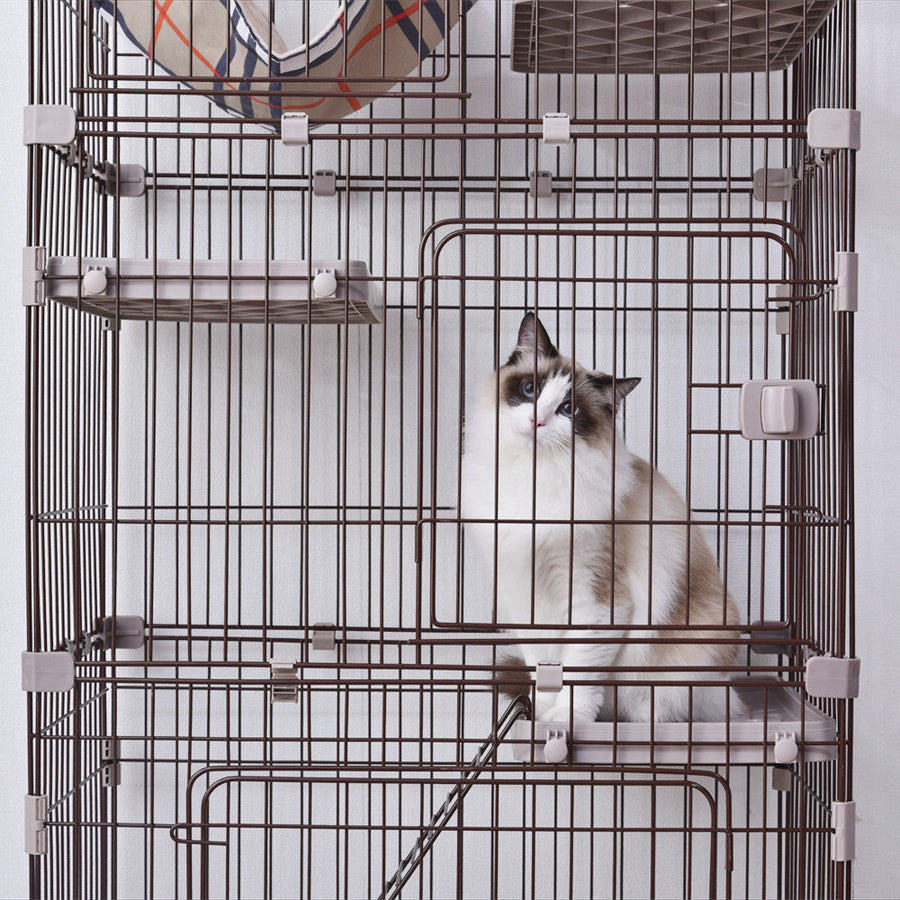3-tier cat cage with casters