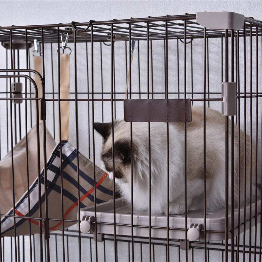 3-tier cat cage with casters