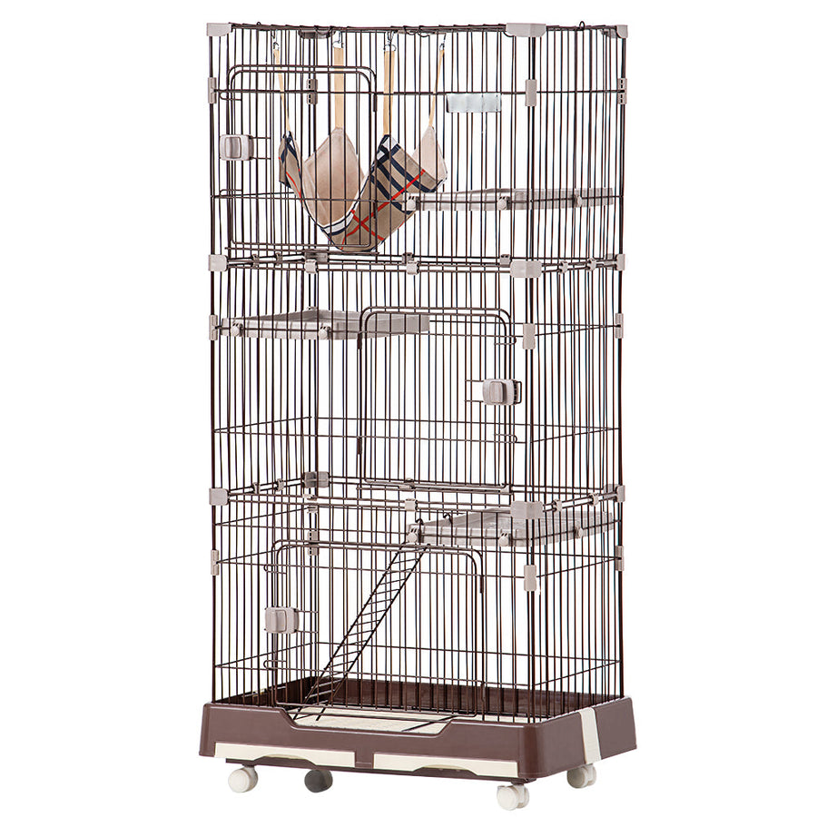 3-tier cat cage with casters