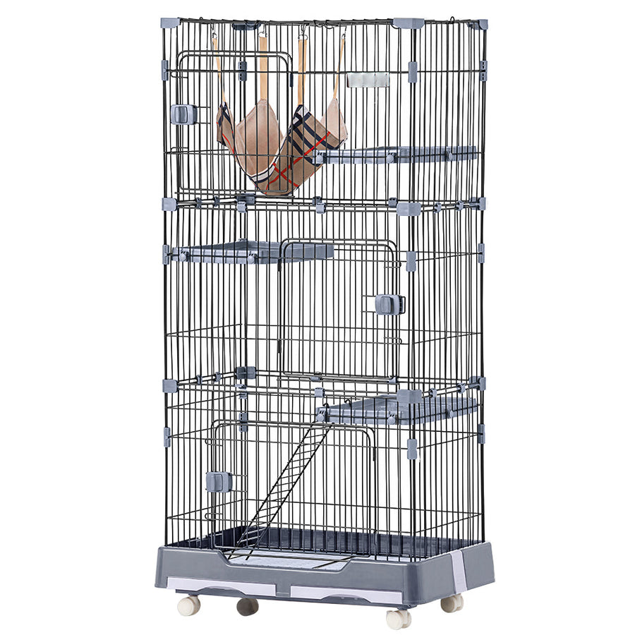 3-tier cat cage with casters