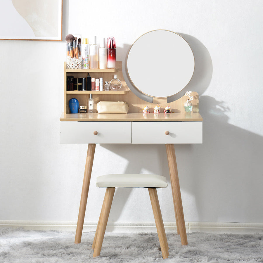 Natural style desk dresser