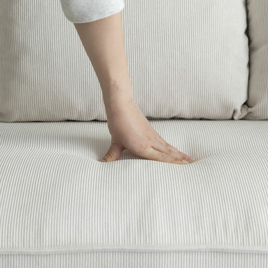 2-seater couch with ottoman