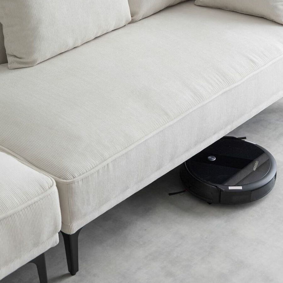 2-seater couch with ottoman