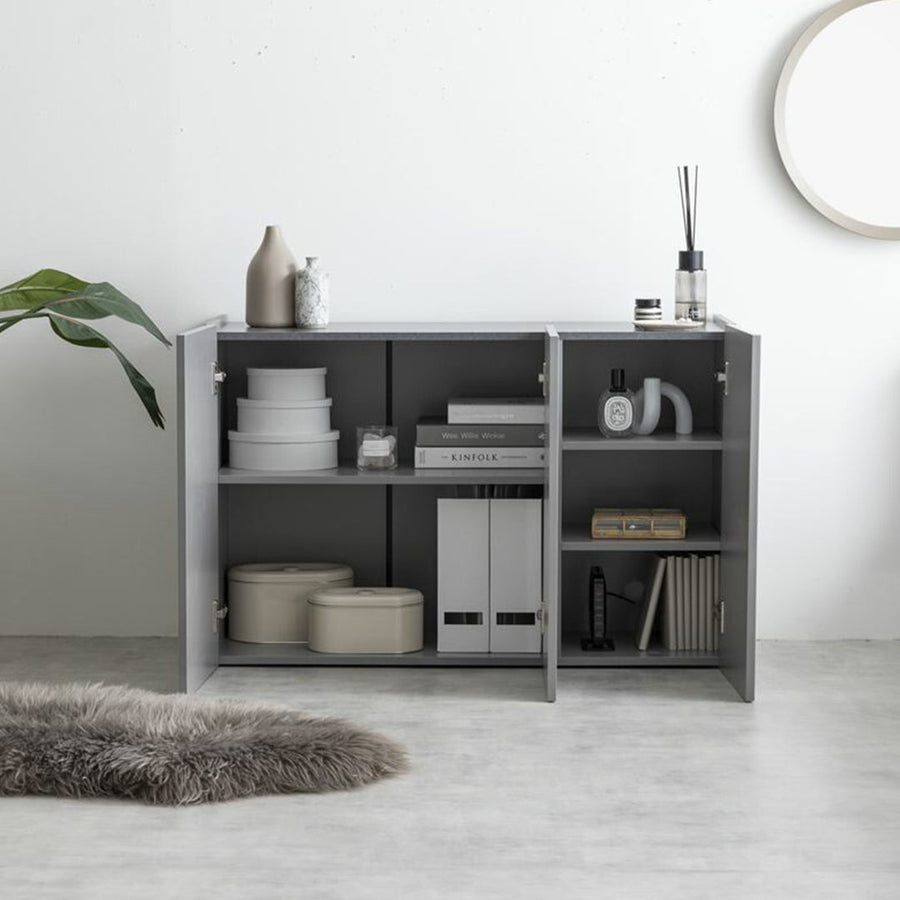 Stone pattern 3 door cabinet
