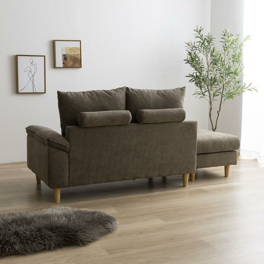 2-seater sofa with ottoman