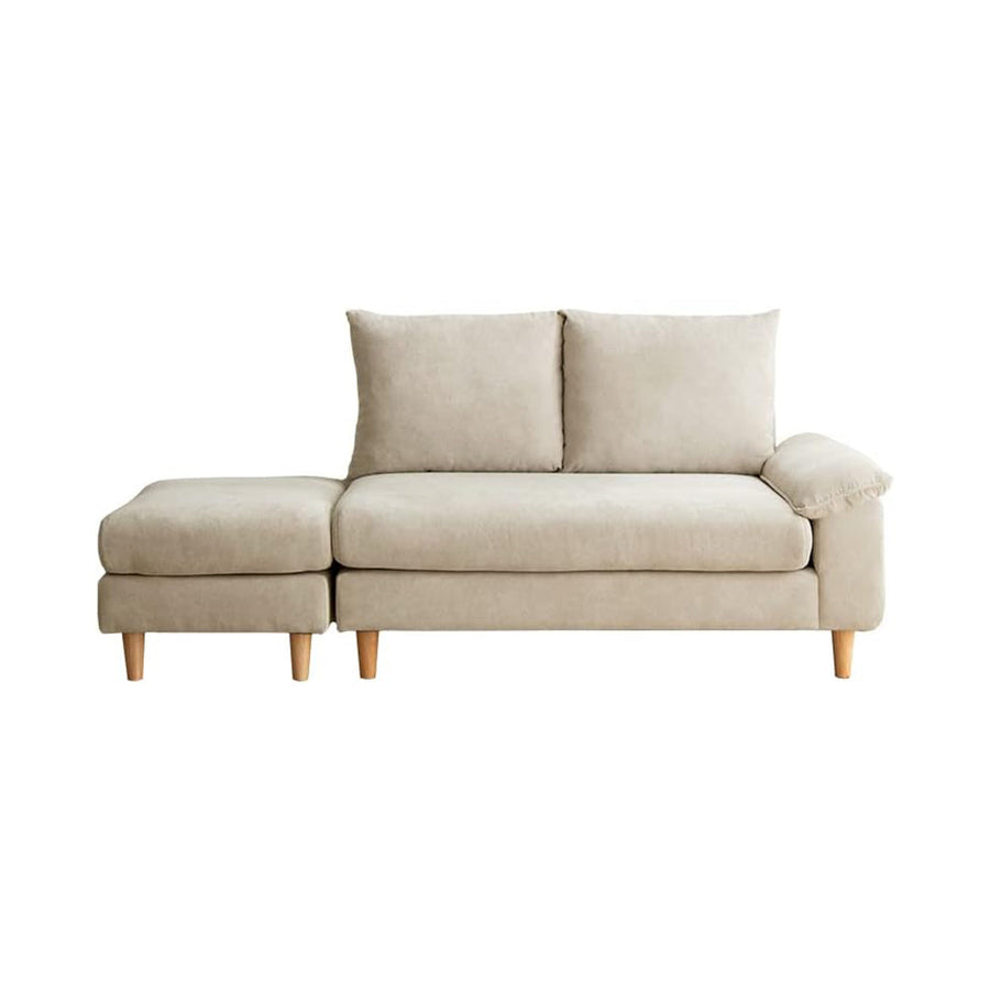 2-seater sofa with ottoman