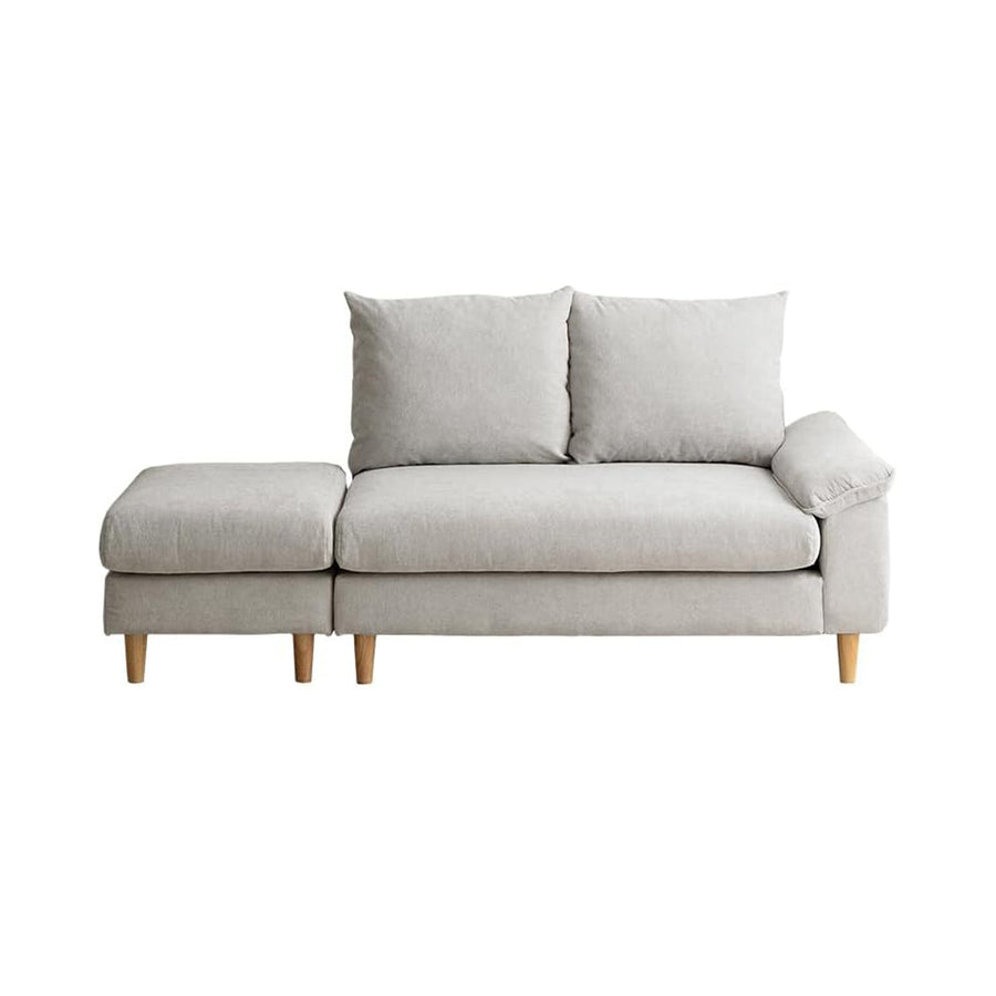 2-seater sofa with ottoman