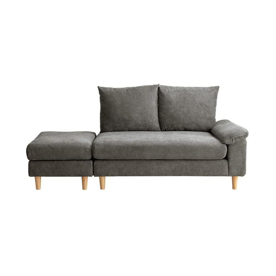 2-seater sofa with ottoman