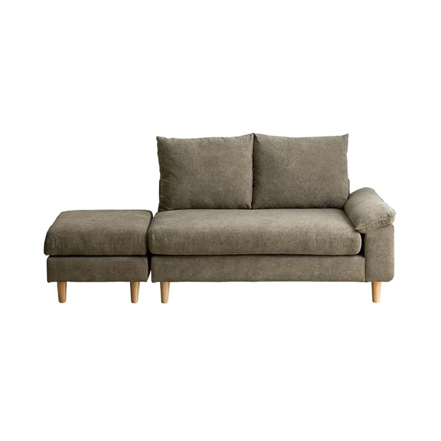 2-seater sofa with ottoman