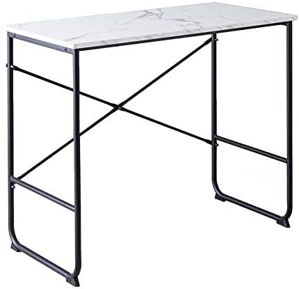 Marble pattern slim desk