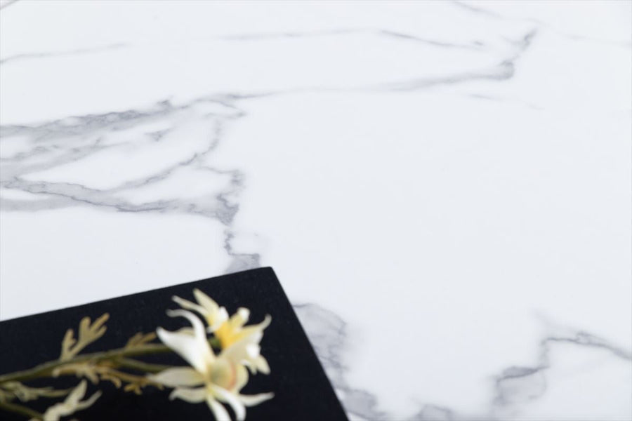 Marble pattern slim desk