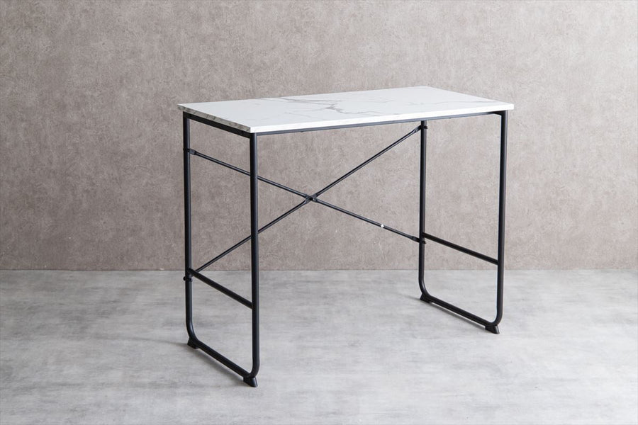 Marble pattern slim desk