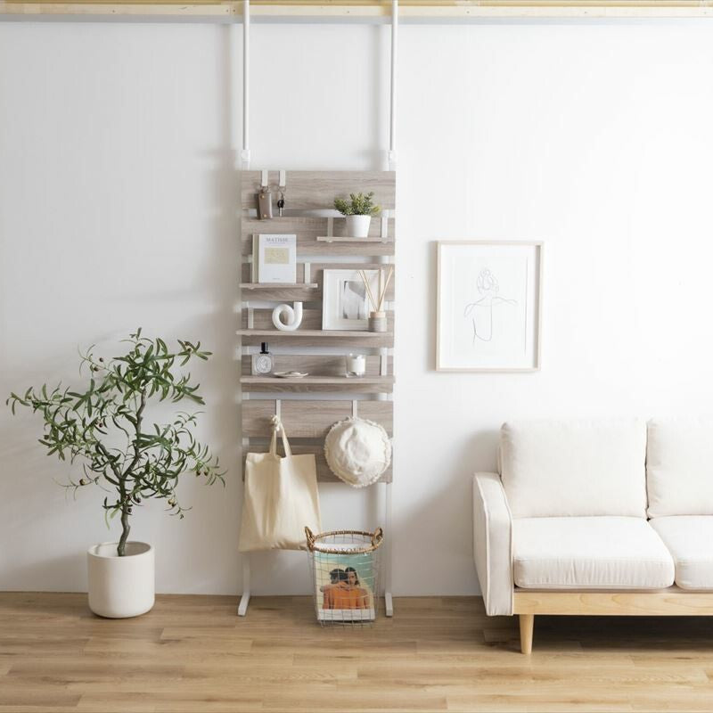 Tension wall rack