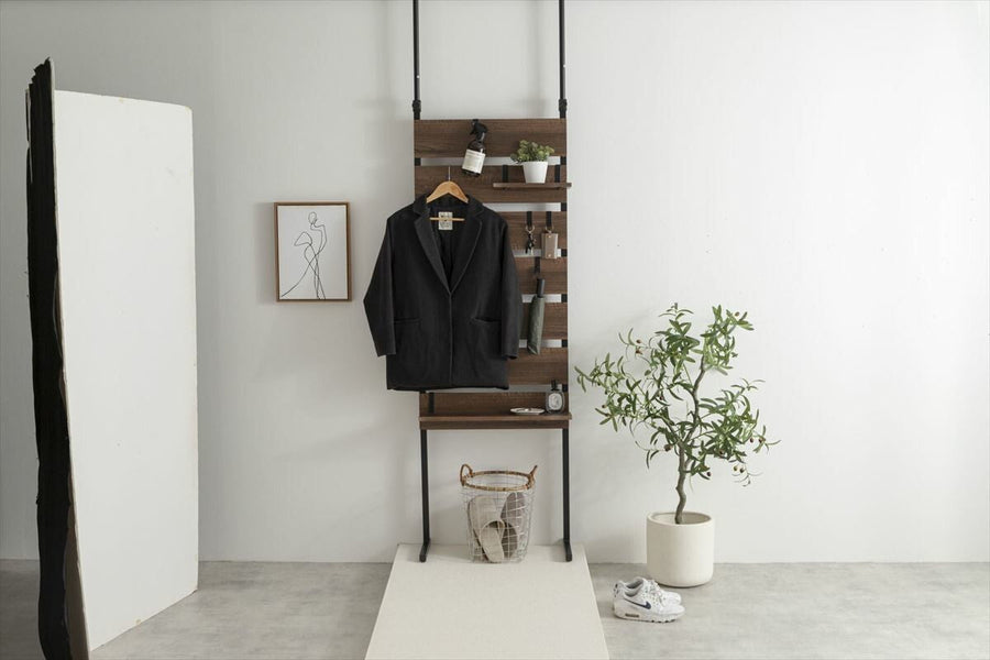 Tension wall rack