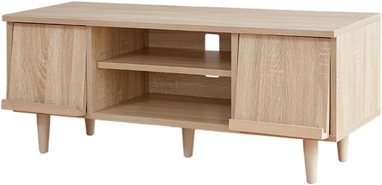 Compact flap door TV stand