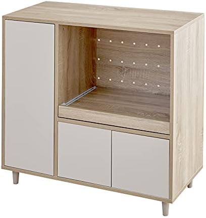 Two-tone wood grain range stand